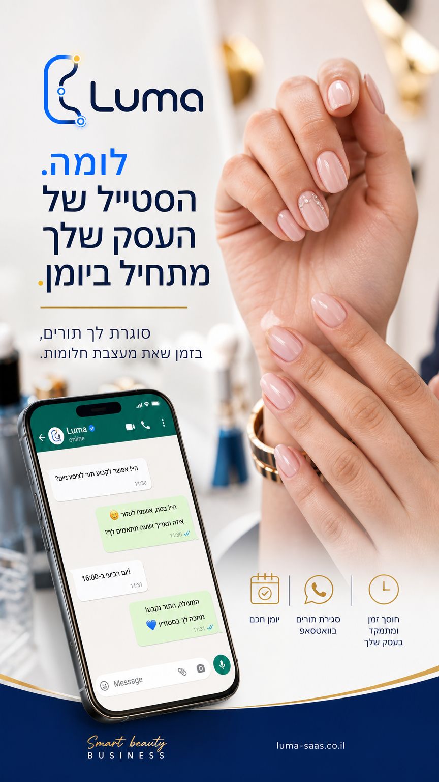 קריאייטיב שיווקי של לומה — בונת ציפורניים